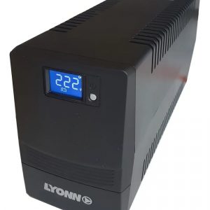 Ups + Estabilizador Lyonn Ctb 800VA 480W Interactiva Con Software + Lcd Color Negro